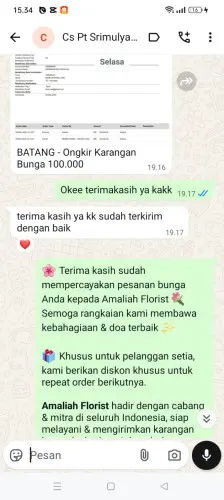 Testimonial Papan Bunga karawang